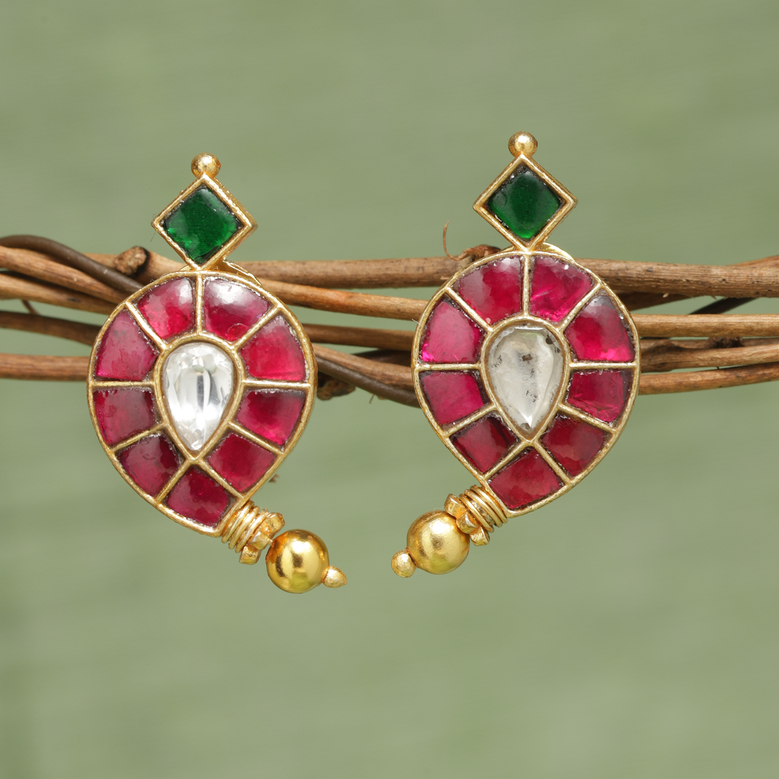 Manikkam Drop Studs